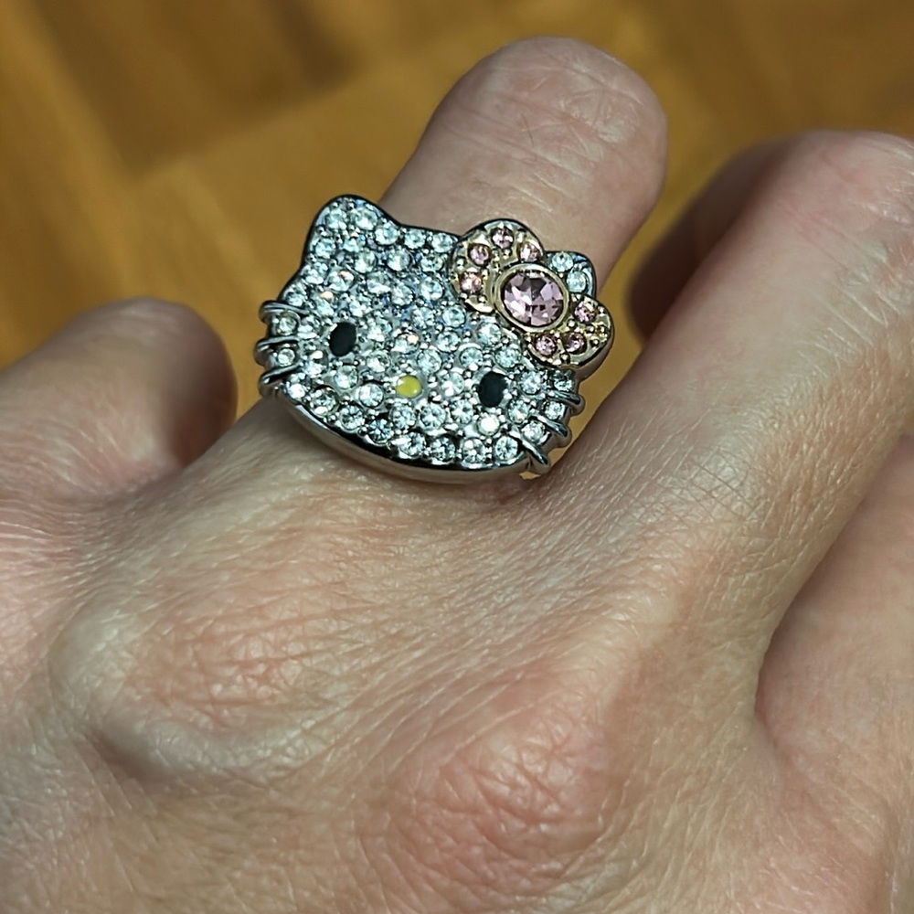 Hello Kitty by Sanrio Rhinestone Adjustable Ring